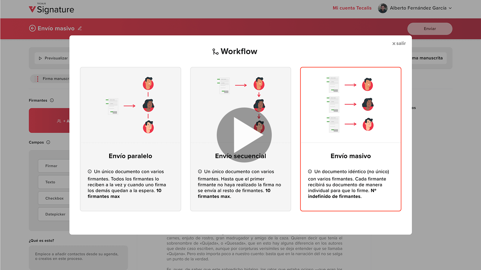 Envío masivo y plantillas