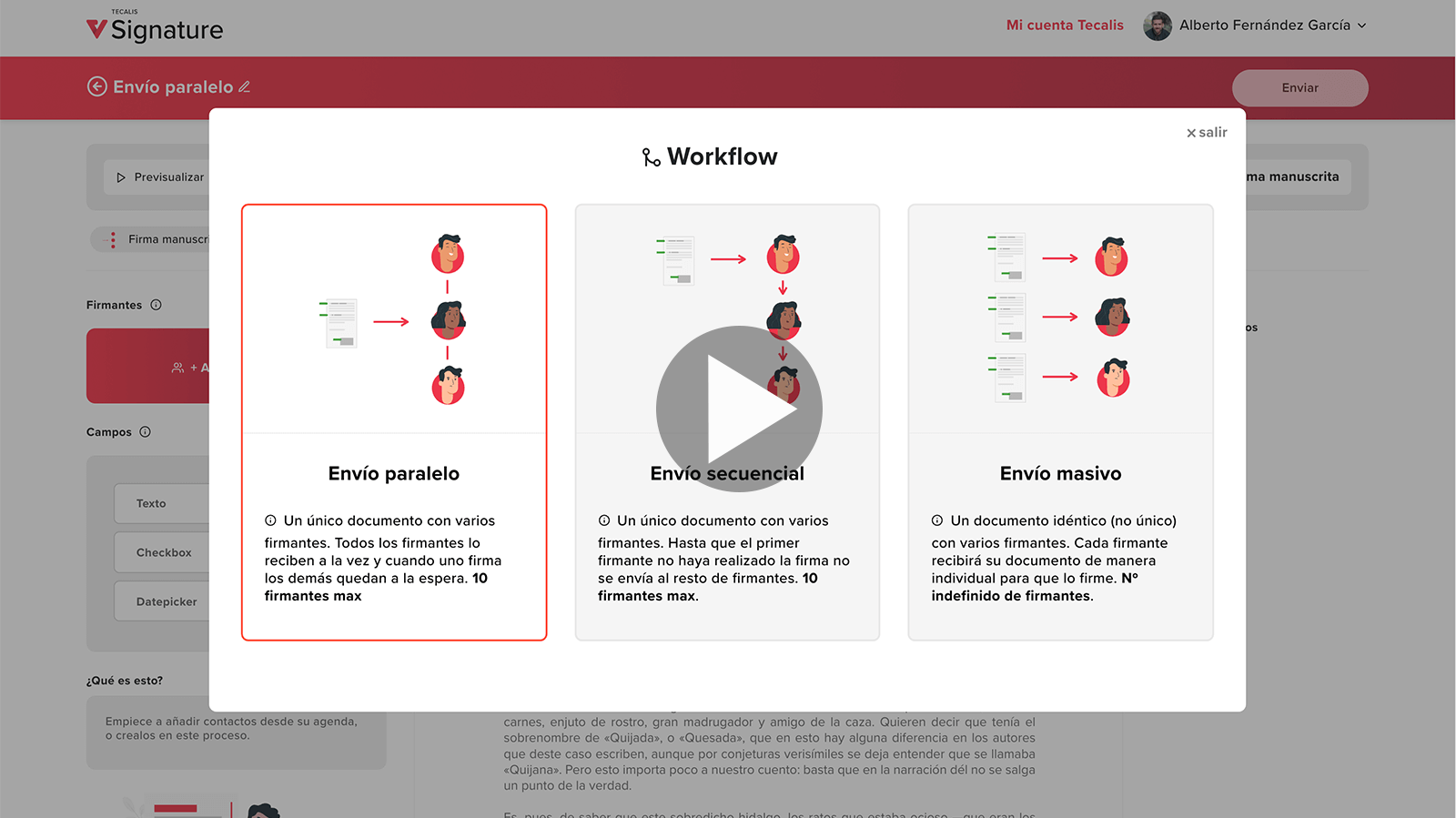 Sending and identification
